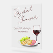 Wine & Charcuterie Bridal Shower Acryl Bord (Hoek)