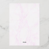 Wine & Charcuterie Bridal Shower Folie Uitnodiging (Achterkant)