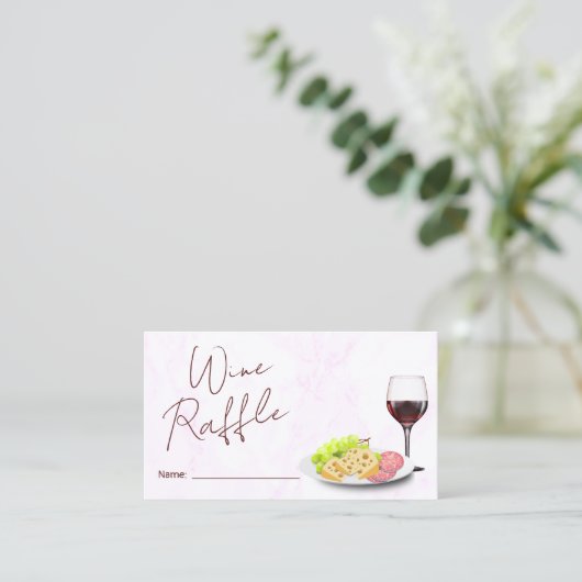 Wine & Charcuterie Bridal Shower Game Informatiekaartje (Staand voorkant)