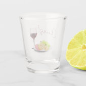 Wine & Charcuterie Engagement Party Shot Glas (Achterkant)