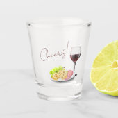 Wine & Charcuterie Engagement Party Shot Glas (Voorkant)