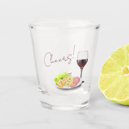 Wine & Charcuterie Engagement Party Shot Glas