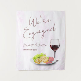 Wine & Charcuterie Engagement Party Wandkleed