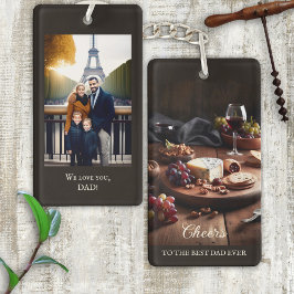 Wine Cheese Foto Beste pap ooit Sleutelhanger