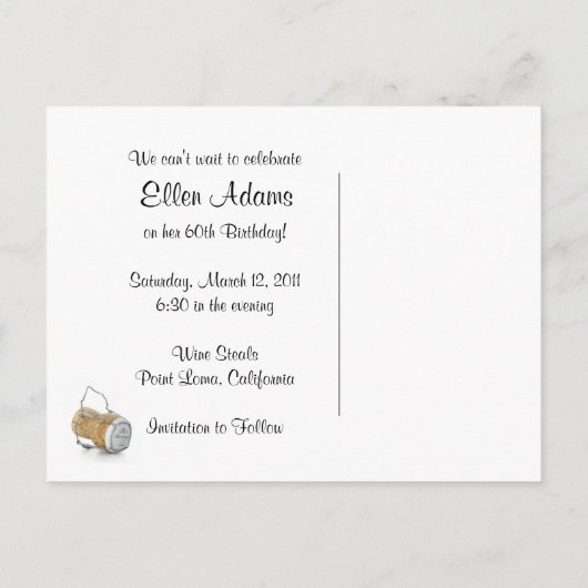 Wine_Cheese Sla de datum op! Aankondigingskaart (Achterkant)