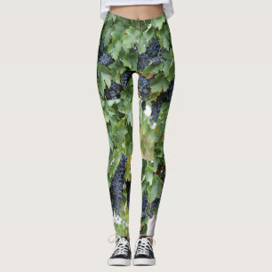 WINE CHRISTMAS LEGGINGS