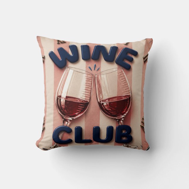 Wine Club Cheers Wine Rustic Winery Bar Kussen (Voorkant)