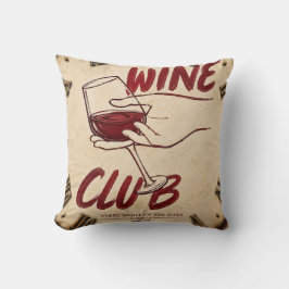Wine Club Rustic Vineyard Kitchen Home Bar Kussen