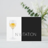 Wine Cocktail Party Invitation Vip Uitnodiging (Staand voorkant)