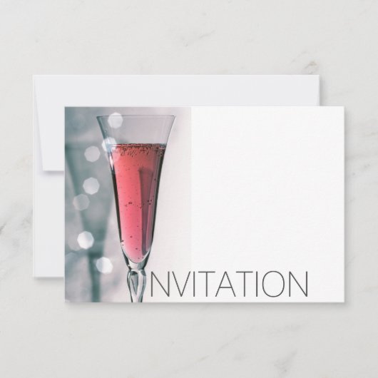 Wine Cocktail Party Invitation Vip Uitnodiging (Voorkant)