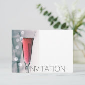 Wine Cocktail Party Invitation Vip Uitnodiging (Staand voorkant)