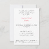 Wine Cocktail Party Invitation Vip Uitnodiging (Achterkant)