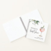 Wine Cocktail roze Vrijgezellenfeest Guest Book Notitieboek (Binnen)