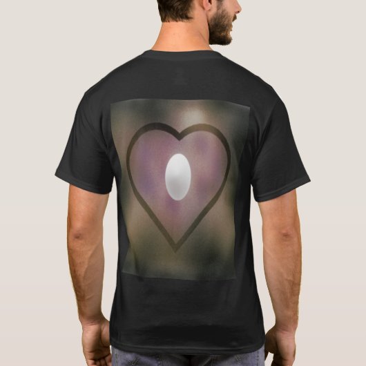 Wine color design criss cross t-shirt (Achterkant)