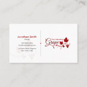 Wine Company, Grape wine suppliers, Wine Visitekaartje (Voorkant)