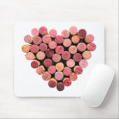 Wine Cork Heart Mousepad Muismat (Met muis)