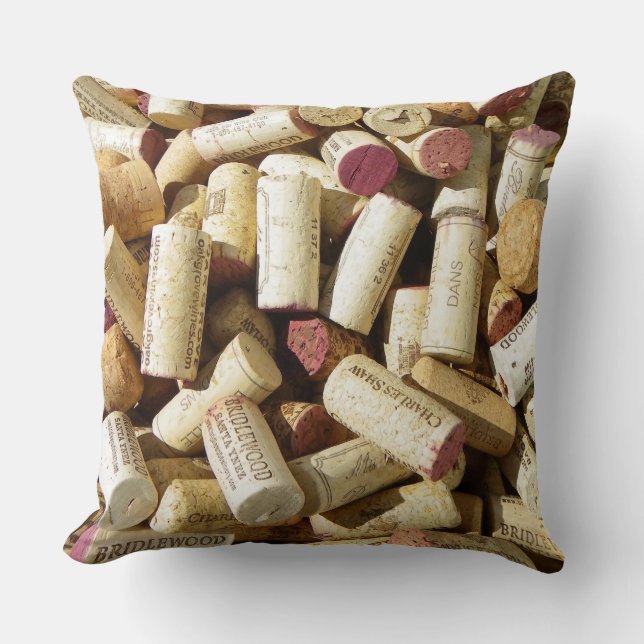 Wine Cork Pillow! Kussen (Voorkant)