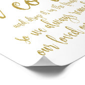 Wine Cork Weddenschap Goudboek Glitter Sign Poster (Hoek)