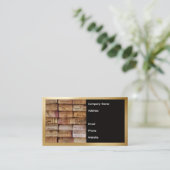 Wine Corks Business Card Visitekaartje (Staand voorkant)