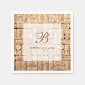 Wine Corks Custom Napkins Servetten (Voorkant)