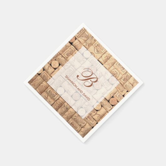 Wine Corks Custom Napkins Servetten (Hoek)