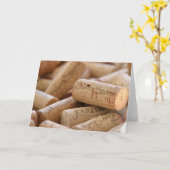 Wine Corks Kaart (Gele Bloem)
