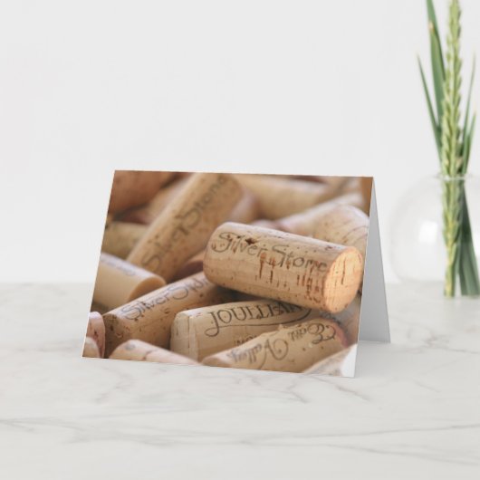 Wine Corks Kaart (Voorkant)