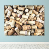 Wine Corks Photo Poster Canvas Afdruk (Insitu (Houten vloer))