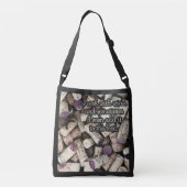 Wine Corks Quote bags Crossbody Tas (Achterkant)