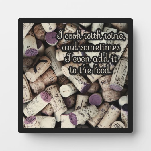 Wine Corks Quote plaque Fotoplaat (Voorkant)