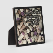Wine Corks Quote plaque Fotoplaat (Voorkant)