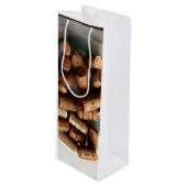 Wine Corks Wijn Cadeautas (Voorkant Gekanteld)