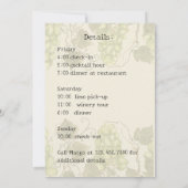 Wine Country Bachelorette Party Uitnodiging (Achterkant)