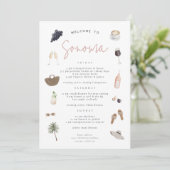 Wine Country Bachelorette Weekend Route Kaart (Staand voorkant)