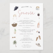 Wine Country Bachelorette Weekend Route Kaart (Voorkant)