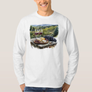 Wine Country T-shirt met lange mouwen