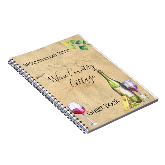 Wine Country Vakantiehuis Gastenboek Winery Notitieboek (Rechterzijde)