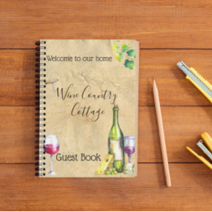 Wine Country Vakantiehuis Gastenboek Winery Notitieboek