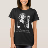 Wine Counts As Fruit Retro T-Shirt (Voorkant)