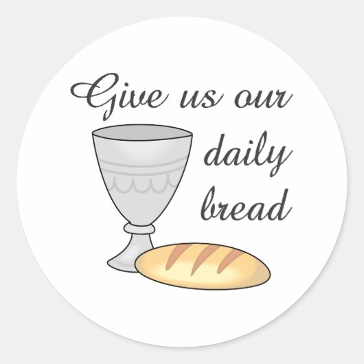 WINE DAILY BREAD RONDE STICKER (Voorkant)