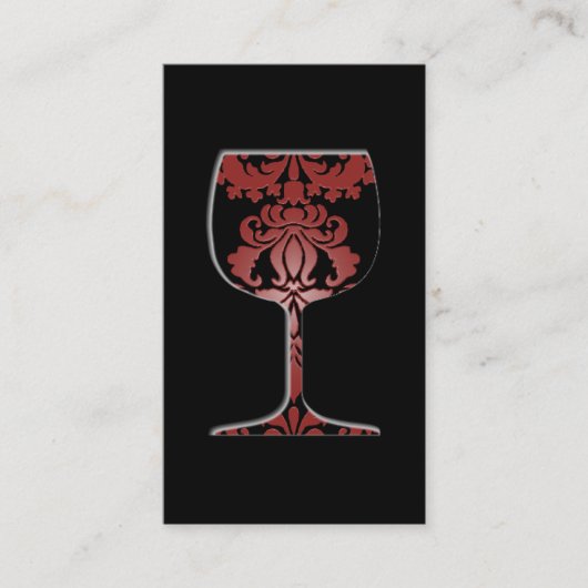 Wine Damask Visitekaartje (Voorkant)