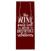 Wine Deparen goed Wijn Cadeautas (Achterkant)