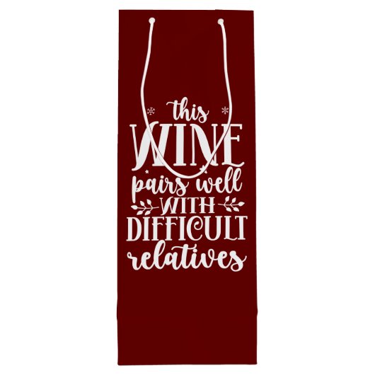 Wine Deparen goed Wijn Cadeautas (Achterkant)