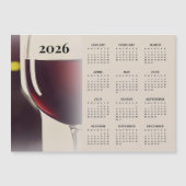 Wine Design 2026 Calendar Magnetic Card (Voorkant)