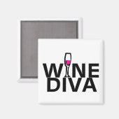 Wine Diva Magneet (Voorkant / Achterkant)