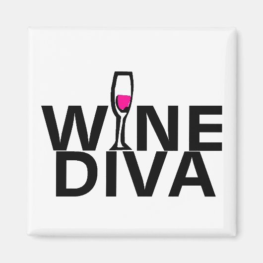 Wine Diva Magneet (Voorkant)