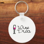 Wine Diva Sleutelhanger (Voorkant)