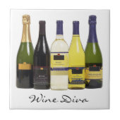 Wine Diva Tile Trivet Tegeltje (Voorkant)