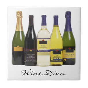 Wine Diva Tile Trivet Tegeltje