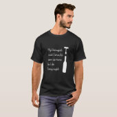 Wine Drinker Gezegde Mijn Therapist T-shirt (Voorkant volledig)